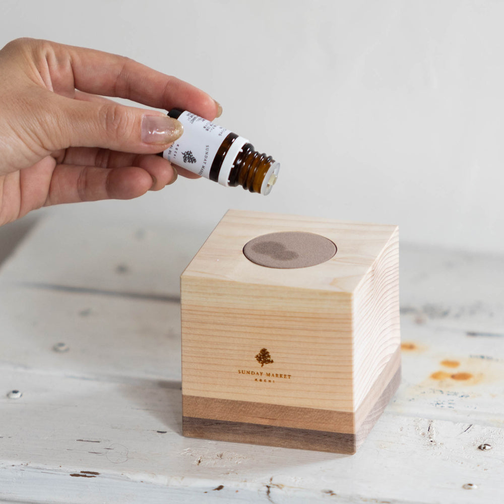 Hinoki Block - アロマストーン+スタンド